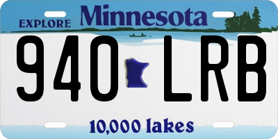 MN license plate 940LRB