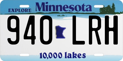 MN license plate 940LRH
