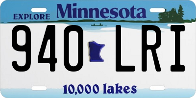 MN license plate 940LRI