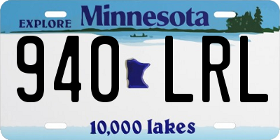 MN license plate 940LRL