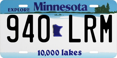 MN license plate 940LRM