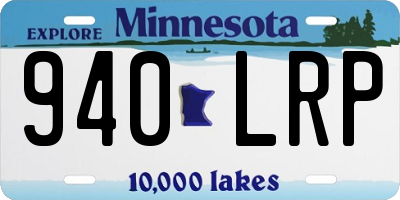 MN license plate 940LRP