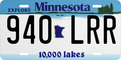 MN license plate 940LRR