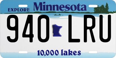 MN license plate 940LRU