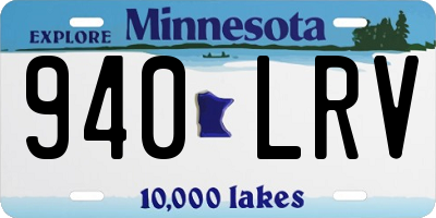 MN license plate 940LRV