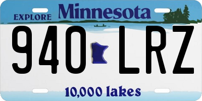 MN license plate 940LRZ