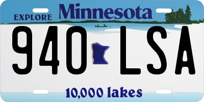 MN license plate 940LSA