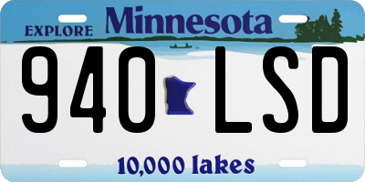 MN license plate 940LSD