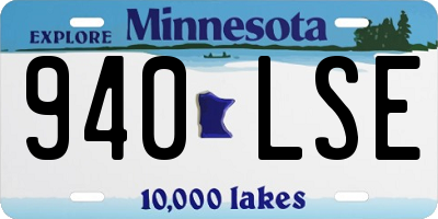 MN license plate 940LSE