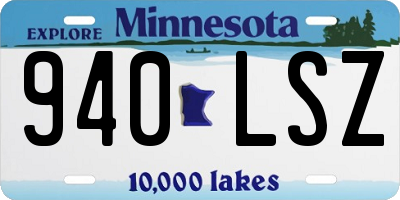 MN license plate 940LSZ