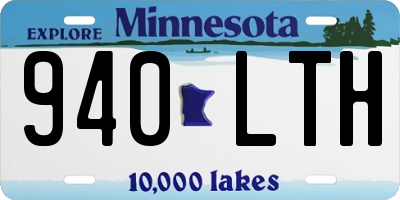 MN license plate 940LTH