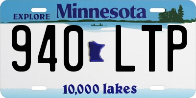 MN license plate 940LTP
