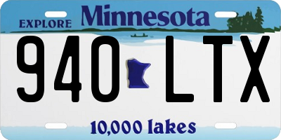 MN license plate 940LTX