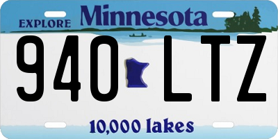 MN license plate 940LTZ