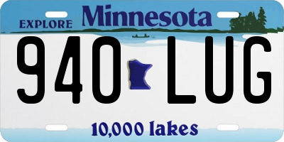 MN license plate 940LUG