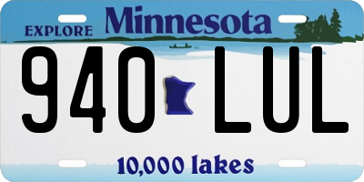 MN license plate 940LUL