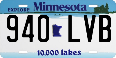 MN license plate 940LVB
