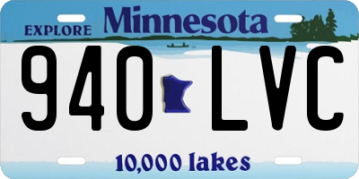 MN license plate 940LVC
