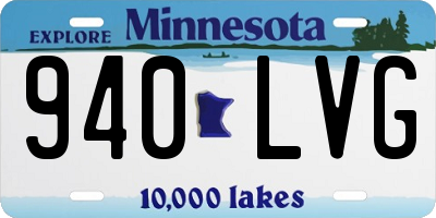 MN license plate 940LVG