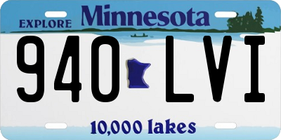 MN license plate 940LVI