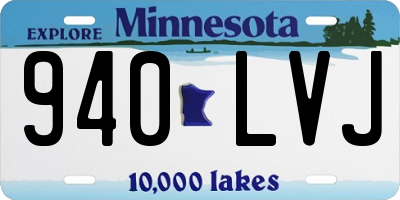 MN license plate 940LVJ