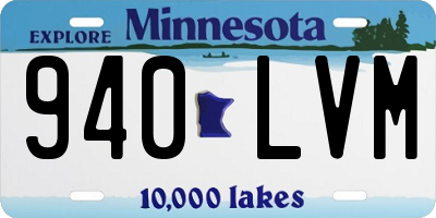 MN license plate 940LVM