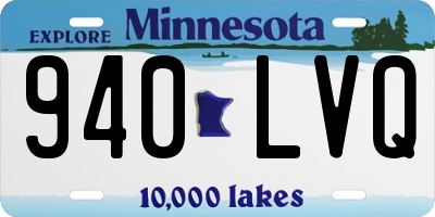 MN license plate 940LVQ