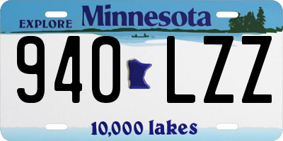 MN license plate 940LZZ