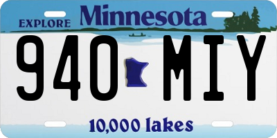 MN license plate 940MIY