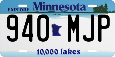 MN license plate 940MJP