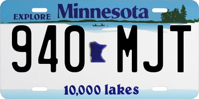 MN license plate 940MJT