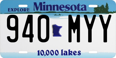 MN license plate 940MYY