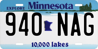 MN license plate 940NAG