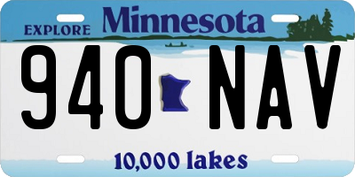 MN license plate 940NAV