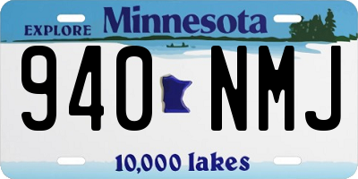 MN license plate 940NMJ