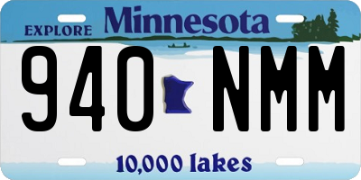 MN license plate 940NMM