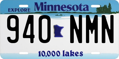 MN license plate 940NMN