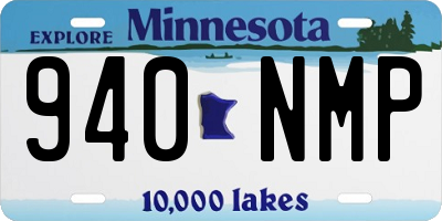 MN license plate 940NMP