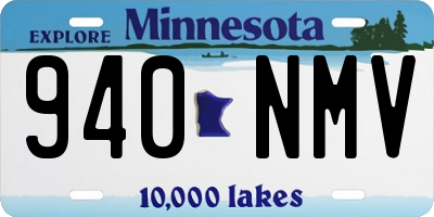 MN license plate 940NMV