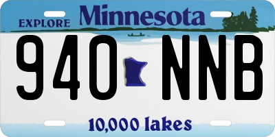 MN license plate 940NNB