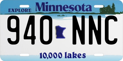 MN license plate 940NNC