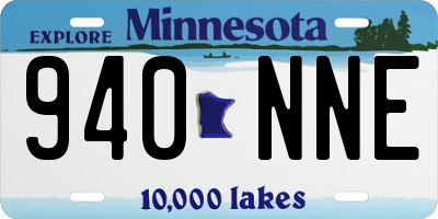 MN license plate 940NNE