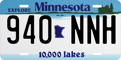 MN license plate 940NNH