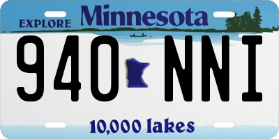 MN license plate 940NNI