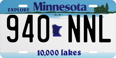 MN license plate 940NNL
