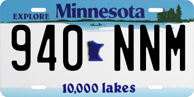 MN license plate 940NNM
