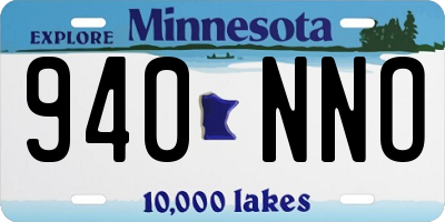 MN license plate 940NNO