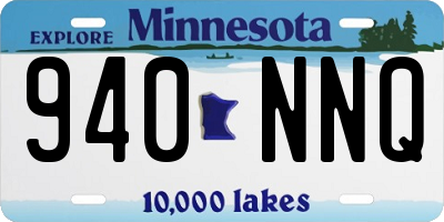 MN license plate 940NNQ