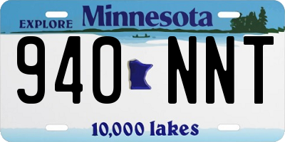MN license plate 940NNT