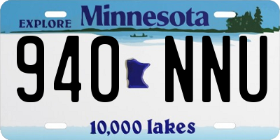 MN license plate 940NNU